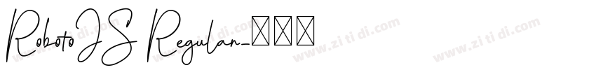 RobotoJS Regular字体转换